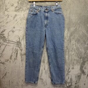 Vtg 90s Levi's 505 Womens Jeans Made in USA Light Wash Straight Leg 28x28 Sz 13